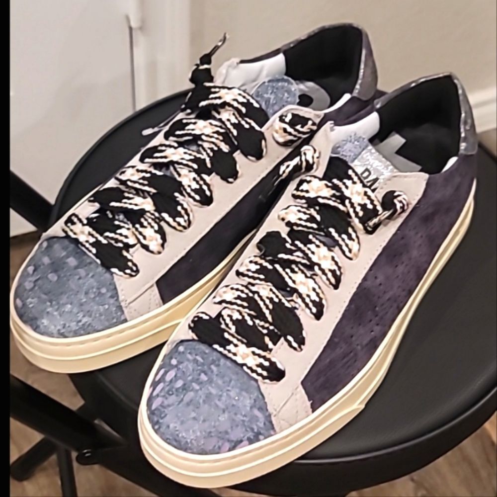 P448 Jack Denim Thea Sneaker- Metallic - Picture 7 of 12